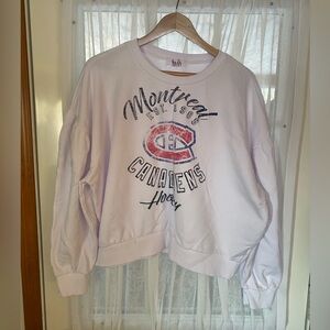 Montreal Canadians White Sweatshirt